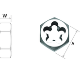 Somta Series 912 – Carbon Steel Die Nut MF22 x 1.5mm